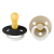 BIBS - Pacifier Colour 2 PACK - Black GLOW/Vanilla GLOW - Size 2 - Baby and Children