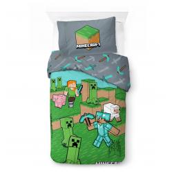 Bed Linen - Adult Size 140 x 200 cm - Minecraft Animals & Mobs (1029637) - Baby and Children