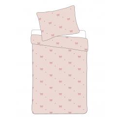 Bed Linen - Adult Size 140 x 200 cm - Pink Bow (1029587) - Baby and Children