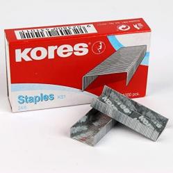 Kores  -Staples 24/6 – 1000 pcs (743101) - Office and School Supplies