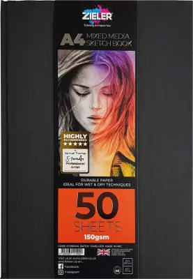 Zieler - Sketch Book - A4 Hard (607290004) - Toys
