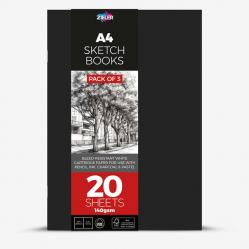 Zieler - Sketch books - 3-pack - A4 (609290034) - Toys