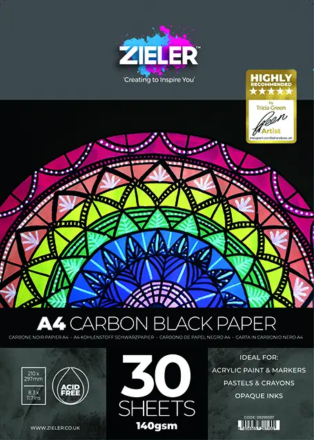 Zieler - A4 - Black - Paper Pad (609299337) - Toys