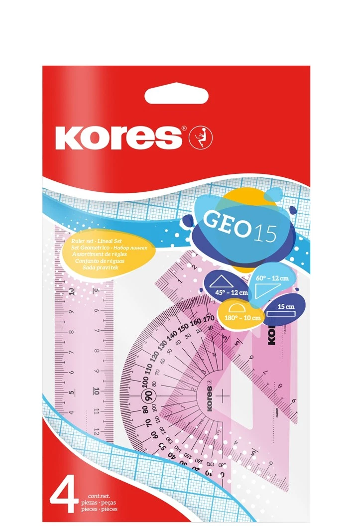 Kores - GEO15 - Set Mix (742103) - Office and School Supplies