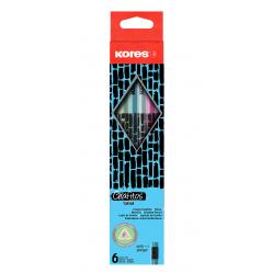 Kores - Style Cracked Pencils - 6-pack (792813) - Toys