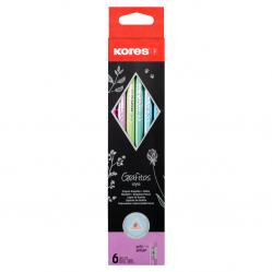 Kores - Grafitos Style - 6-pack - School Pencils (792810) - Toys