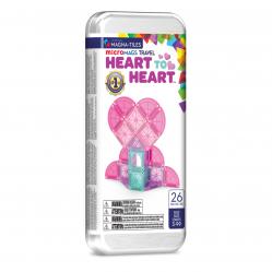 MAGNA-TILES - Heart to Heart Travel Set - microMAGS 26 pieces (90466) - Toys