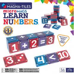 MAGNA-TILES® - Learn Numbers and Math - 56 microMAGS pieces (90464) - Toys