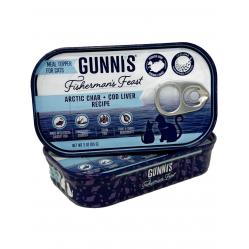 Gunnis - Toppers Arctic char & Cod Liver, Cat - 85 g - Pet Supplies