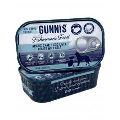 Gunnis - Toppers Arctic Char & Cod Liver with Seaweed - 127 g - Pet Supplies