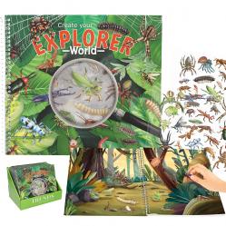 Trend - Explorer Stickerworld With Relief Stickers (0413599) - Toys