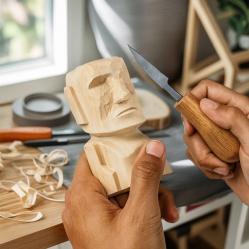 Mikamax - Moai Wood Carving Kit - Gadgets