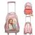 Topmodel - School Backpack Trolley - Rosé with Grey Polka Dots - Toys