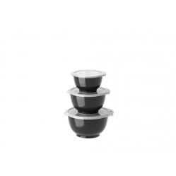 Rosti - Margrethe Mini Bowl Set 0.25 + 0.5 + 0.75 Litres - Carbon Black - Home and Kitchen