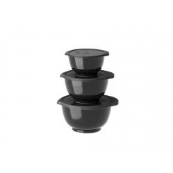 Rosti - Margrethe Mini Bowl Set 0.25 + 0.5 + 0.75 Litres - Black Edition - Home and Kitchen