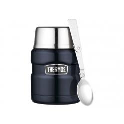 Thermos - Stainless King Food Flask 470 ml – Dark Blue - Sport and Outdoor