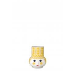 Bjørn Wiinblad - Olga Candle Holder - Yellow - H9 cm - Home and Kitchen