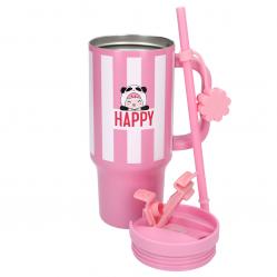 PENFection - To Go Cup With Straw - Pink - 470 ml - Toys
