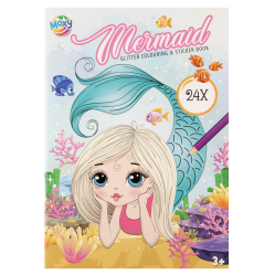 Moxy - Glitter Colouring Sticker Book - Mermaid - Toys