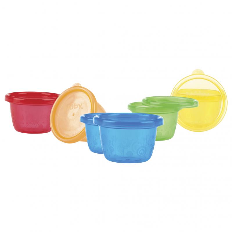 Nuby - Snack Bowl Set - Colorful - 120 ml - 6p - Baby and Children
