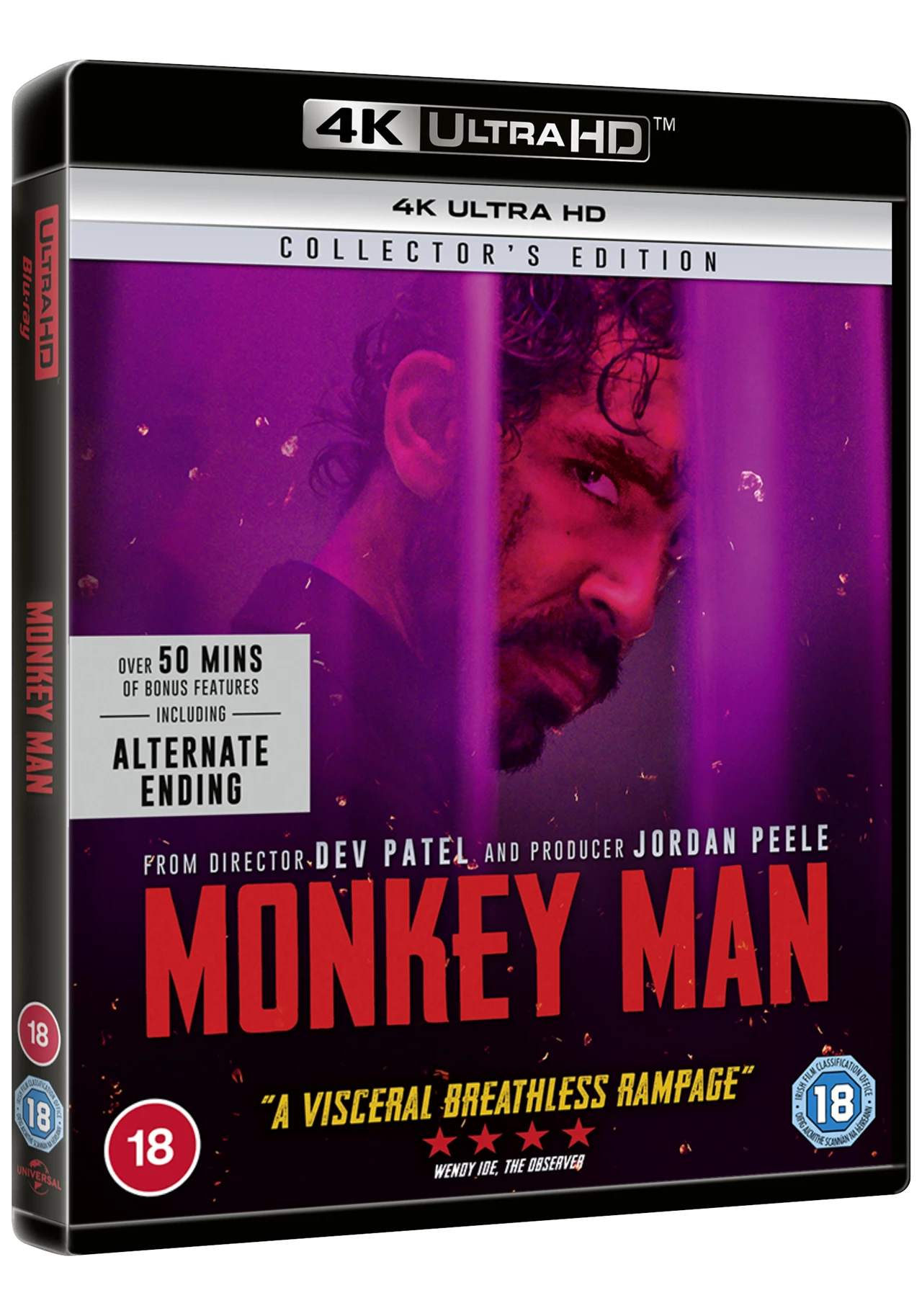 Monkey Man 4K Ultra HD Blu-ray - Movies and TV Shows