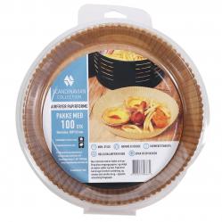 Scandinavian Collection - Airfryer paper moulds, round - 100 pcs - Home and Kitchen