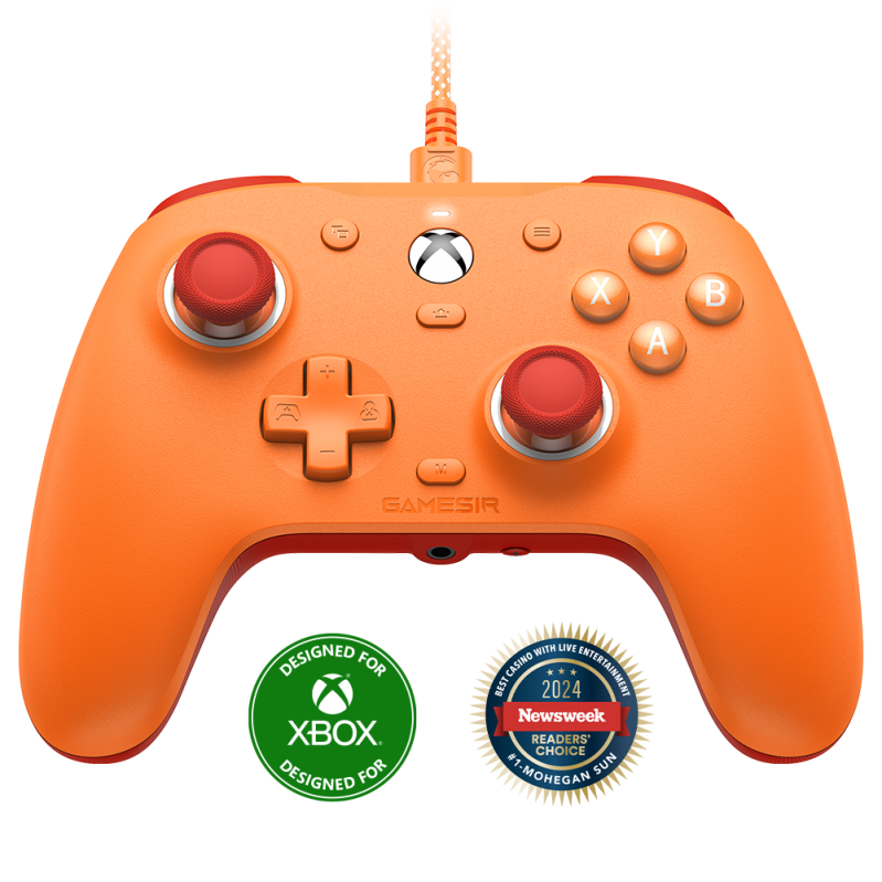 GameSir - G7 SE Multiplatform Gamepad (Hall-Effect Sticks) - Vibrant Orange - Xbox Series X