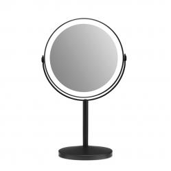 Gillian Jones - Rechargeable LED table mirror with 10x magnification and USB-C - Matte black - W21.5 x H35 x D13.5 cm - Beauty