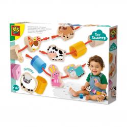 SES Creative - Lacing Sensory Beads - Farm Animals (S13271) - Toys