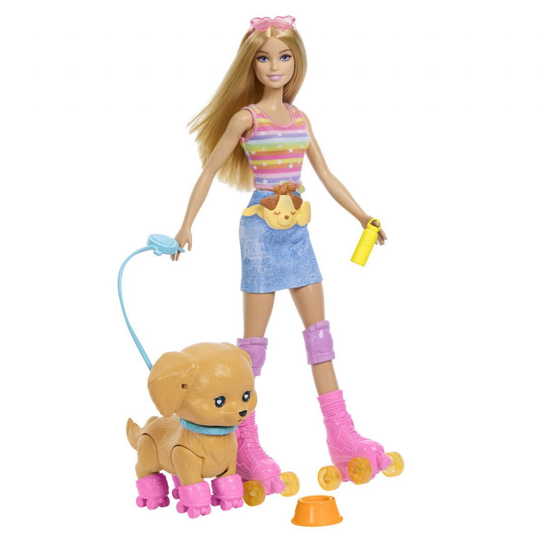 Barbie - Feature Pet Skate n' Run Pup (JMJ44) - Toys