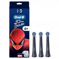 Oral B - iO Kids 6+ Marvel Spider-Man Electric Toothbrush Head - Black - 3 - Health and Personal Care