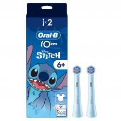 Oral B - iO Kids 6+ Disney Stitch Electric Toothbrush Head - Blue - 2 - Health and Personal Care