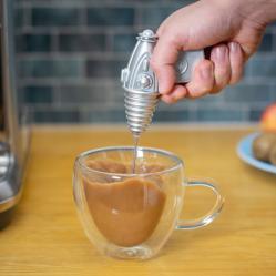 Kikkerland - Space Gun Frother - 7" x 4.25" x 1.5" - Home and Kitchen