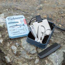 Kikkerland - Fisherman Grooming Kit - 3 x 4.5 x 1 - Health and Personal Care