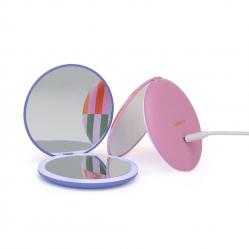 Kikkerland - Inkerie LED Pocket Mirror - 3.5 inches diameter - Beauty