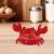 Kikkerland - Crab Kitchen Timer - 2.25" x 2.5" x 4.25" - Home and Kitchen
