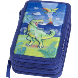 Faber-Castell - Triple Decker pencil case - Dinosaur (573044 ) - Toys