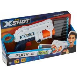 XSHOT - Excel Fury 4 Foam Dart Blaster (16 Darts) - Toys