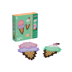 Plus Plus - Puzzle By Number Ice Cream Cones (4346) - Toys