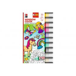 Marabu - Fun & Fancy Glitter Fairy 10x25ml + motiver (822506) - Toys