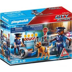 PLAYMOBIL - Police Roadblock (6878) - Toys