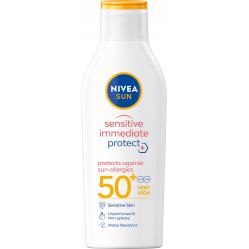 Nivea - Sensitive Immediate Protect Sun-Allergy Lotion SPF 50+ - 200 ml - Beauty