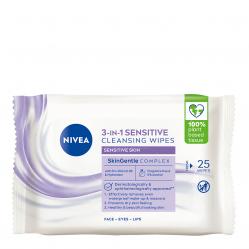 Nivea - Sensitive Cleansing Wipes - 25 stk - Beauty
