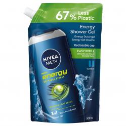 Nivea - Men Shower Energy Refill - 500 ml - Beauty