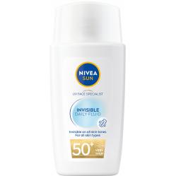 Nivea - Invisible Daily Fluid SPF 50+ - 40 ml - Beauty
