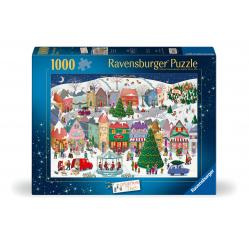 Ravensburger - Christmas Town 1000p (12001758) - Toys