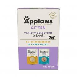 Applaws – Multipack – Kitten Broth – 12 × 50 g - Pet Supplies