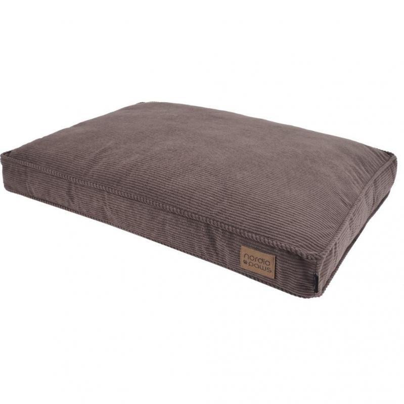 Nordic Paws – Birk Cushion – Size M: 74 x 52 x 8 cm. – Brown - Pet Supplies