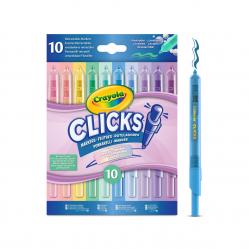 Crayola - Clicks Retractable Markers 10 Pcs - Pastel (358-588378) - Toys
