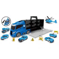 Contruck - Truck with rescue vehicles and signs, police (534653) - Toys